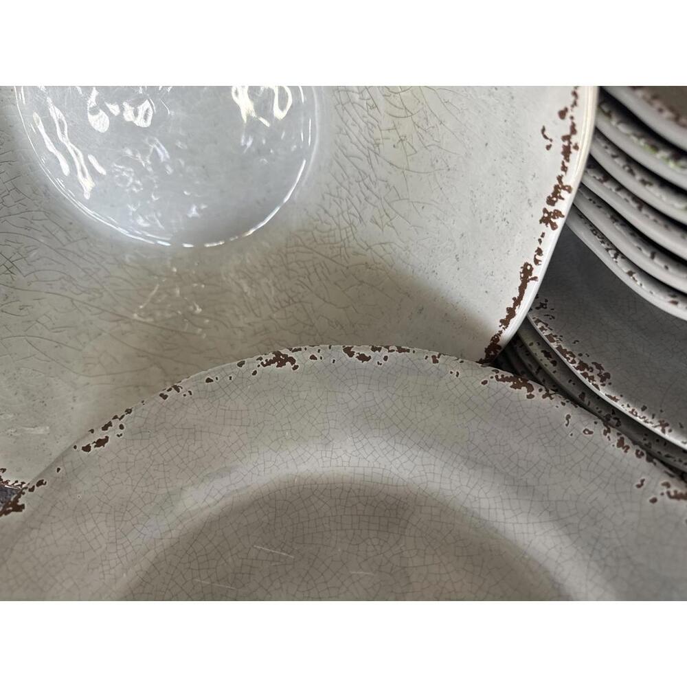 Il Mulino Rustic Style Dinnerware Set with Serving Utensils - Picture 8 of 8